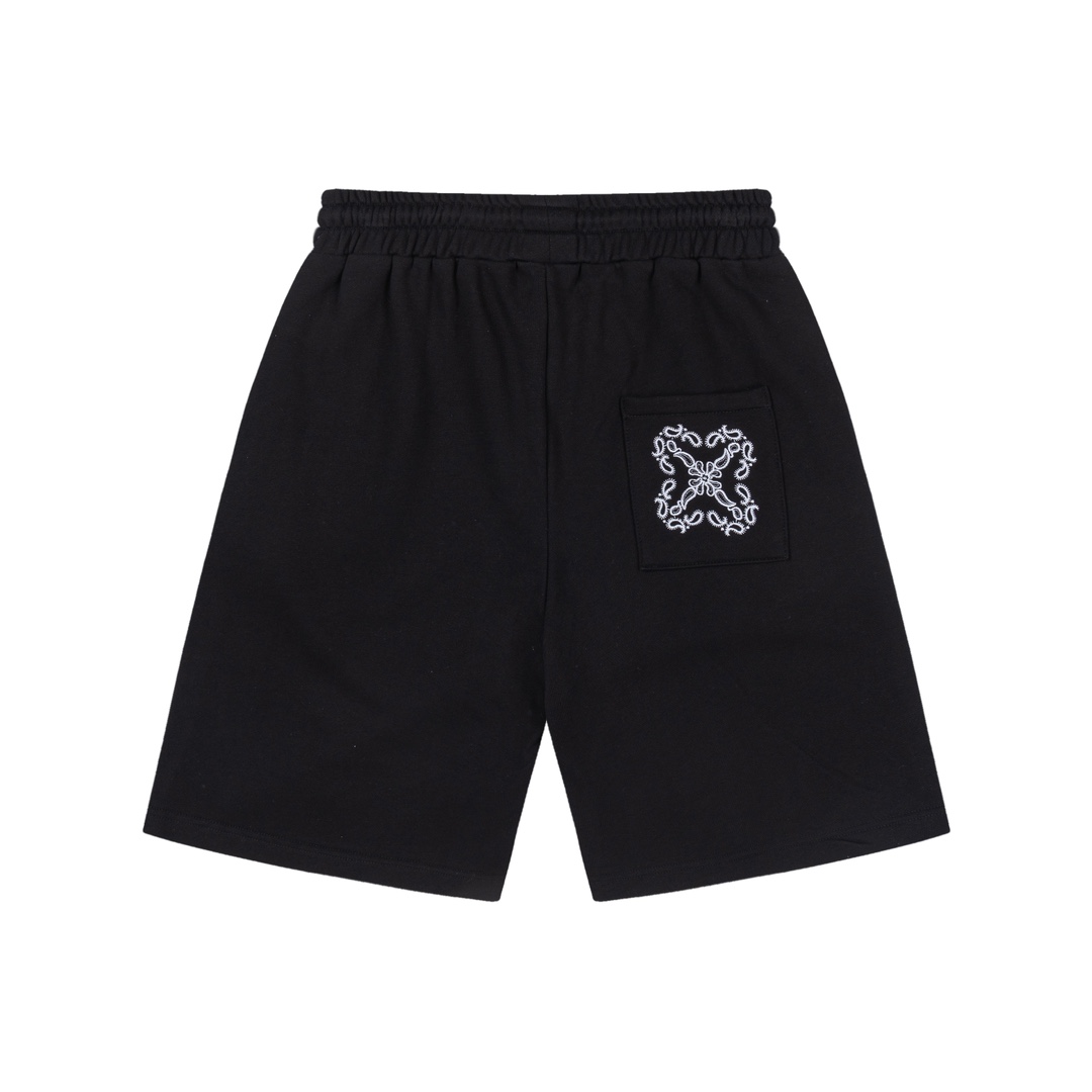 MA 8096#. New cashew nuts and embroidered shorts. Colour: Black, blue Ruler: SM L XL - 图片 5