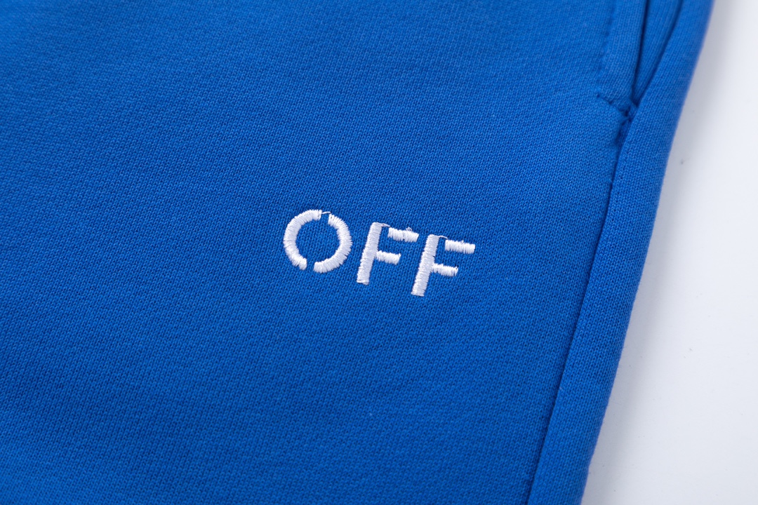 MA 8098 #off white24 new slashed embroidered shorts Colour: Black, blue Ruler: SM L XL - 图片 7