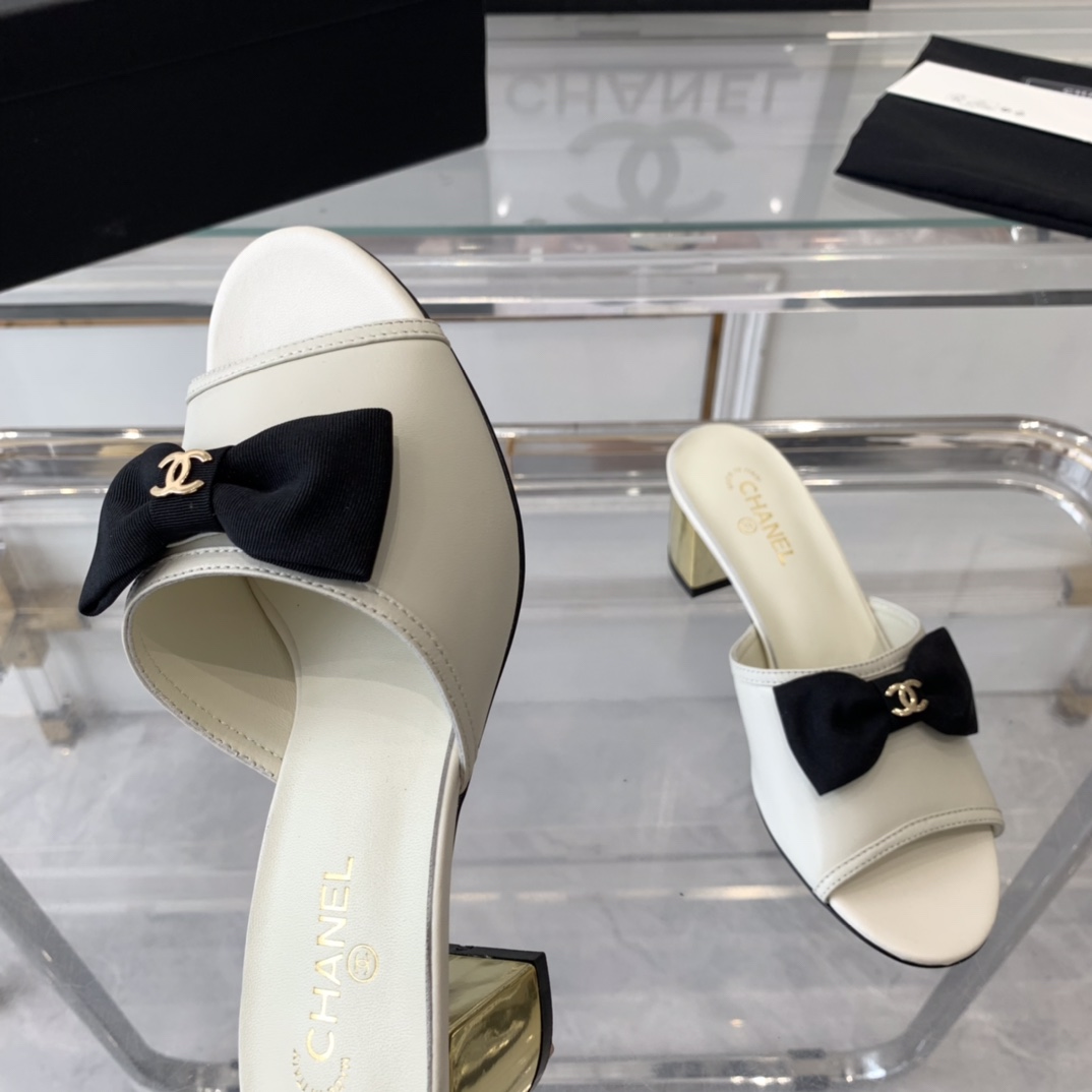 Chanel Chanel新款蝴蝶结拖鞋 夏天