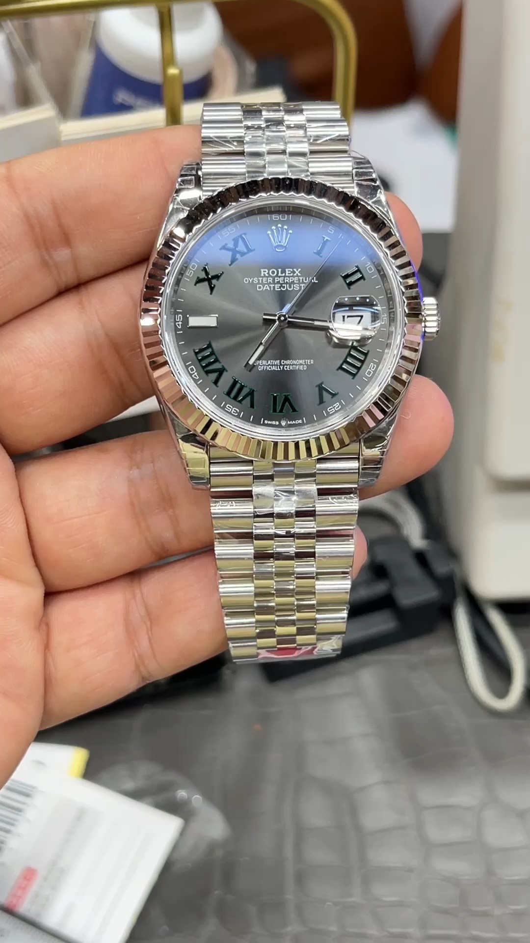 Rolex Datejust Sklep
 Zegarek Zielony Automatic Mechanical Movement