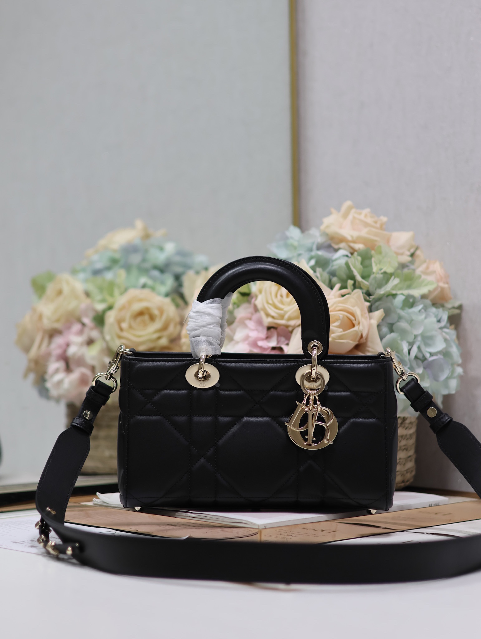 Dior Bags Handbags Black Cowhide Spring/Summer Collection Lady Casual