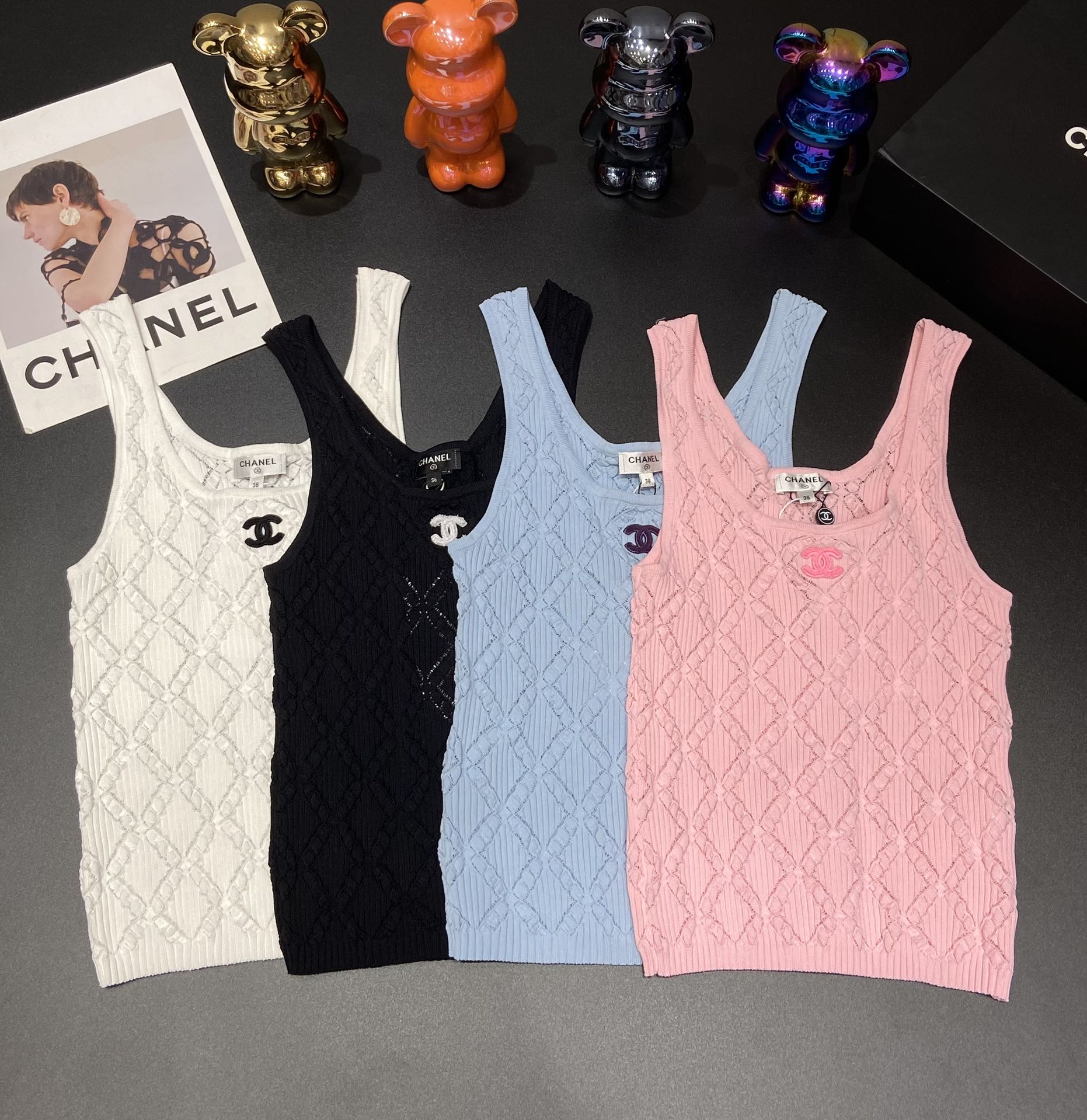 Chanel Ropa Camiseta de tirantes Colección de verano