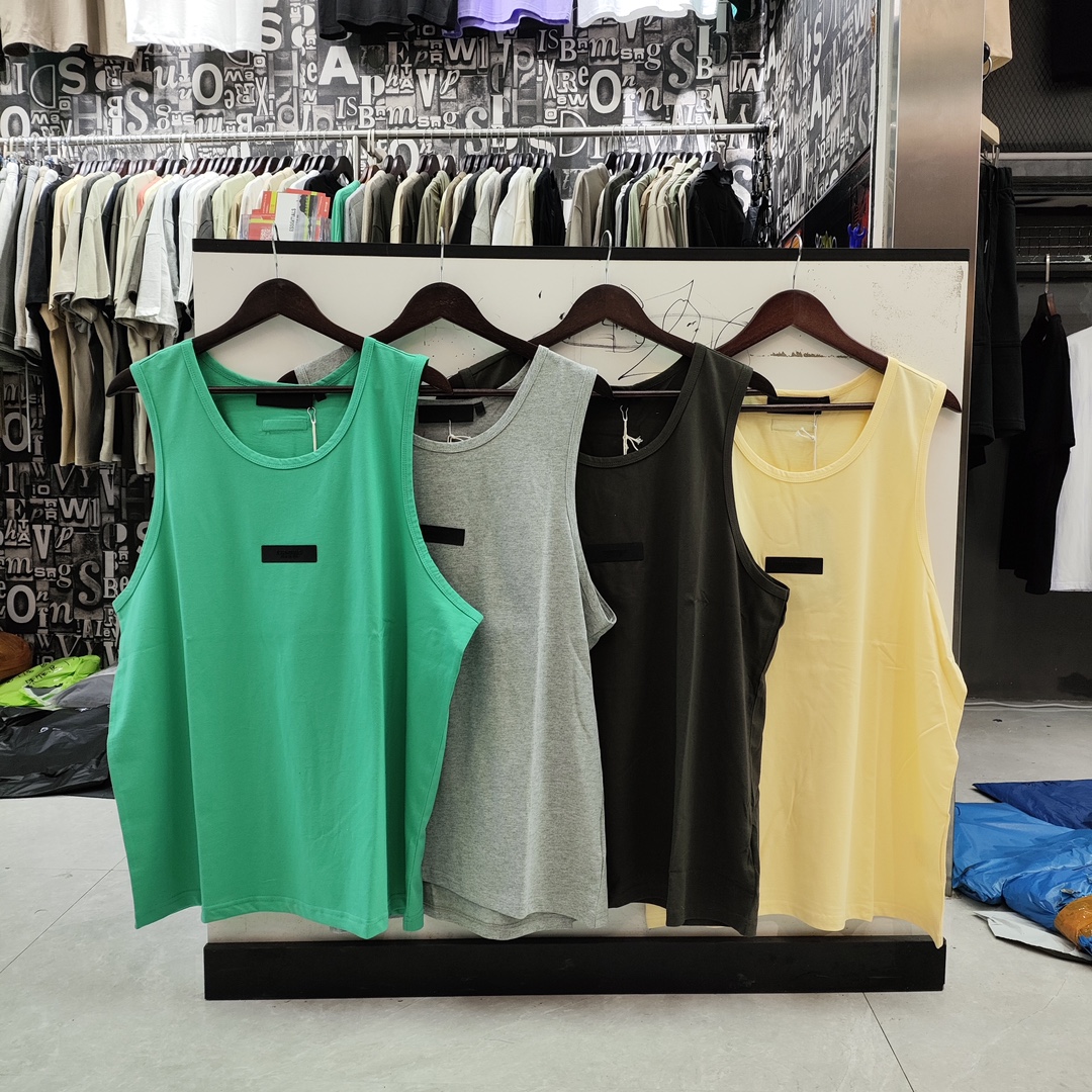FEAR OF GOD ESSENTIALS SS24前标无袖T恤背心
款号：BX8816# 
颜色：...