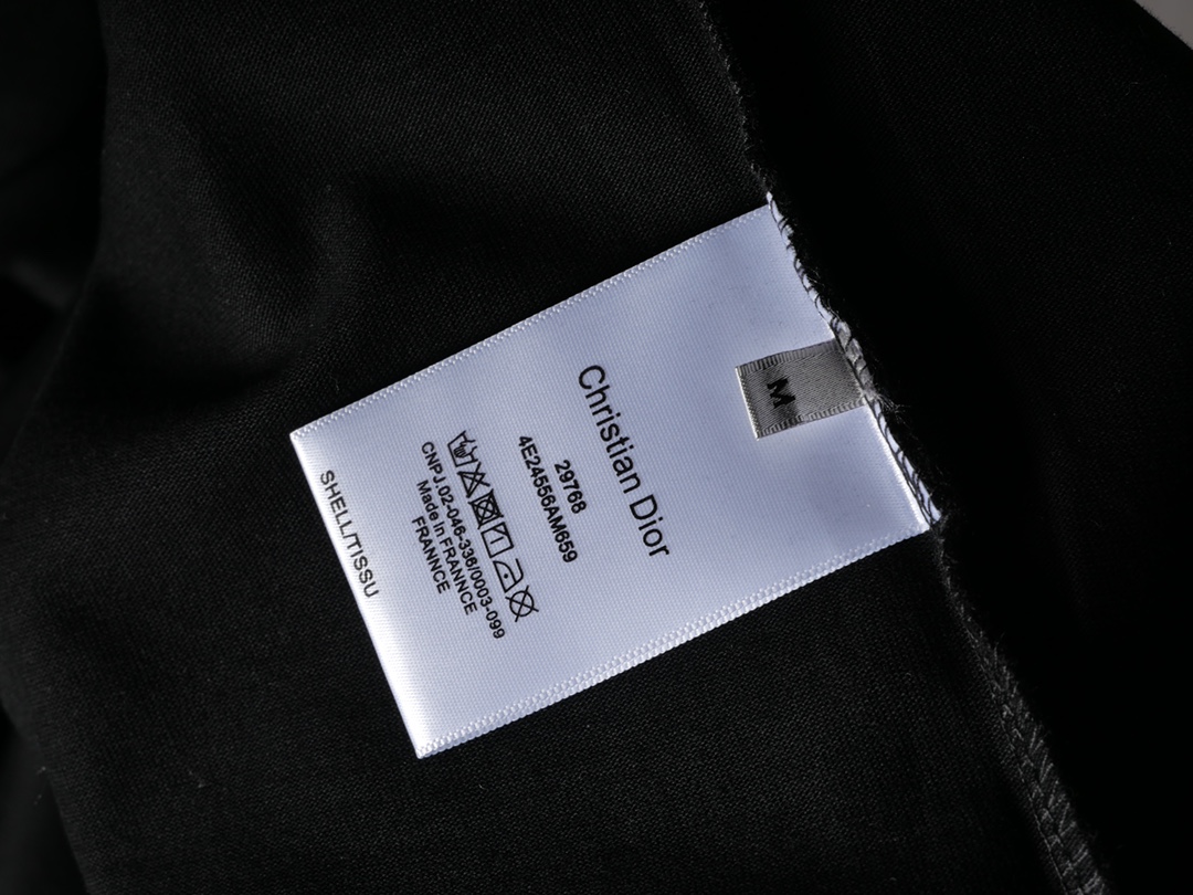 Dior DIOR/迪奥24SS春夏新款流星印花刺绣LOGO短袖T恤