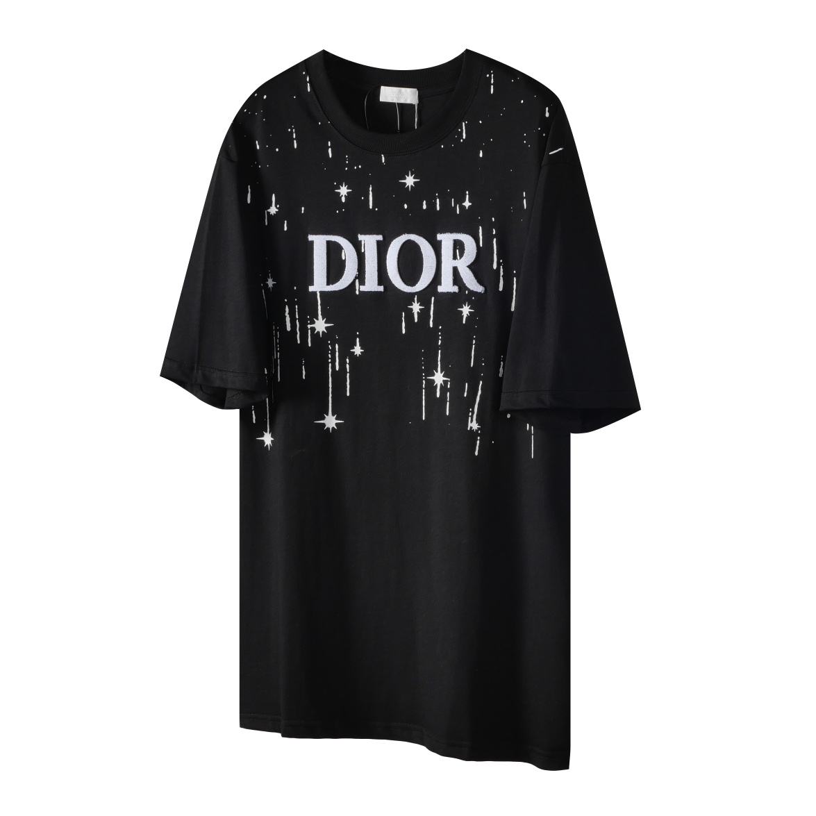 Dior DIOR/迪奥24SS春夏新款流星印花刺绣LOGO短袖T恤