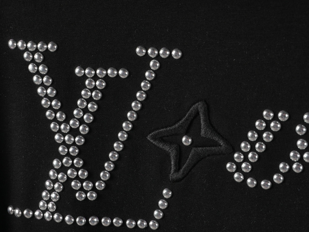 Louis Vuitton LV/路易威登 24SS春夏新款烫钻刺绣短袖T恤