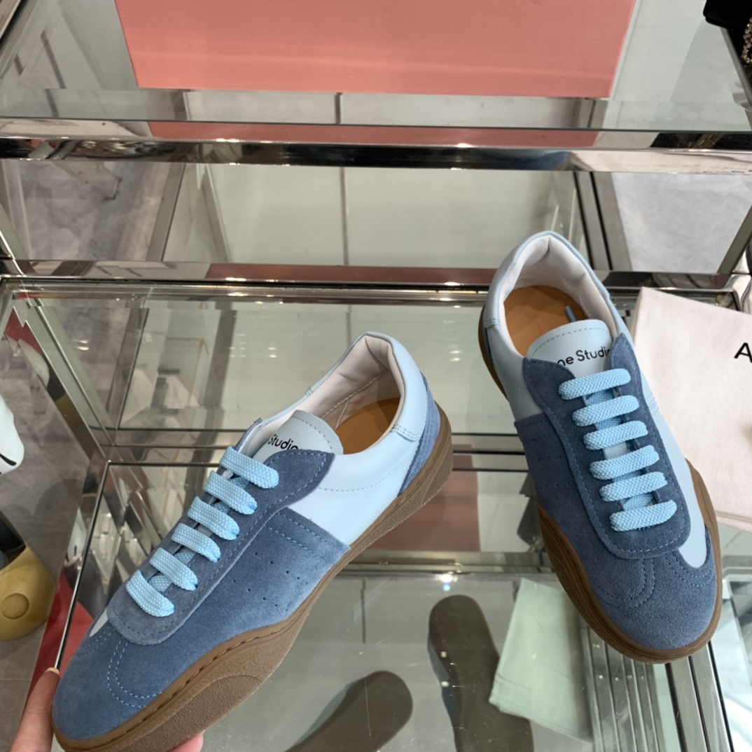 AcneStudios 2024ss New Stars Tetsu White Sneakers: Leather and Skin Collage Design. - 图片 3