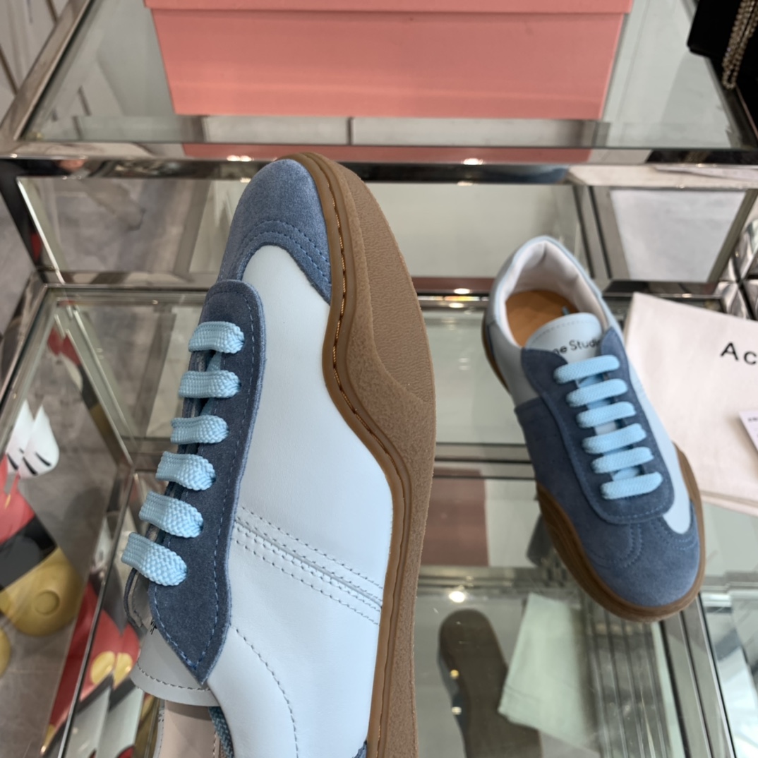 AcneStudios 2024ss New Stars Tetsu White Sneakers: Leather and Skin Collage Design. - 图片 5