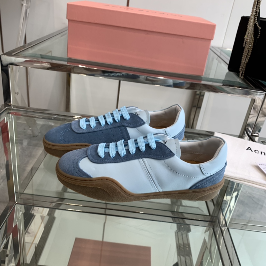 AcneStudios 2024ss New Stars Tetsu White Sneakers: Leather and Skin Collage Design. - 图片 2