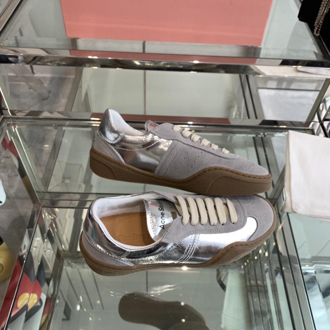 “AcneStudios 2024ss New Stars Spring Summers Tetsu Shoes: Cozy Leather Sneakers” - 图片 8