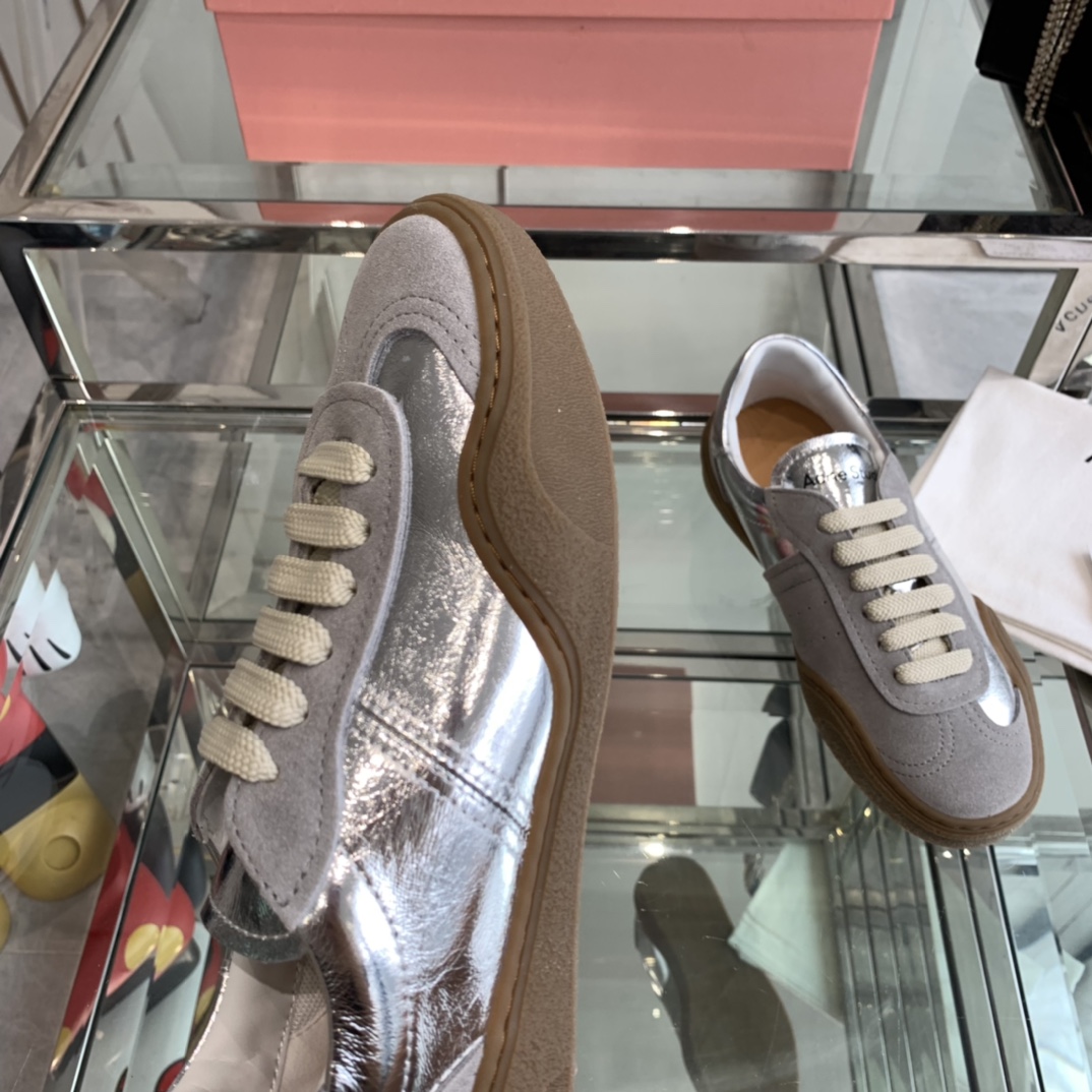 “AcneStudios 2024ss New Stars Spring Summers Tetsu Shoes: Cozy Leather Sneakers” - 图片 5