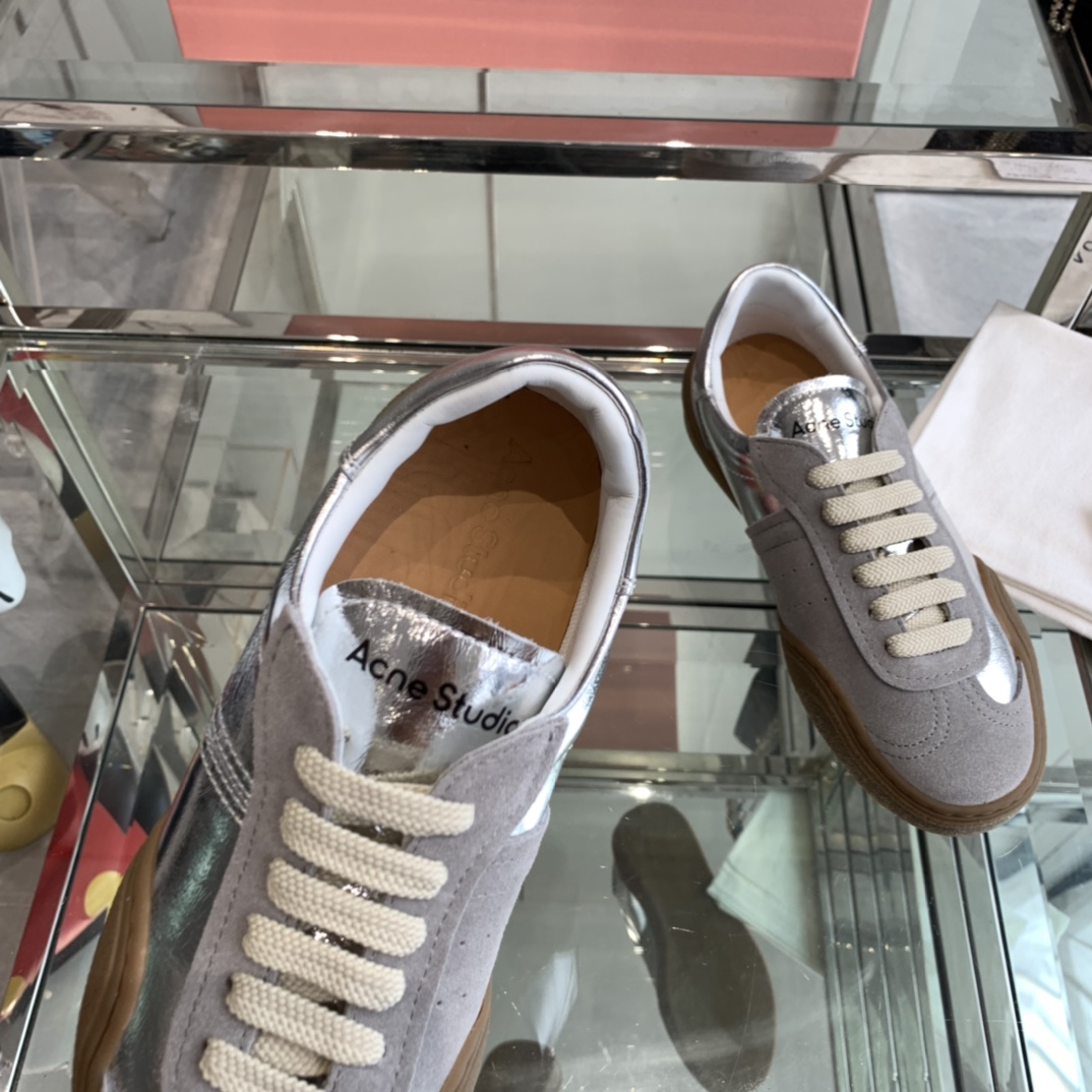 “AcneStudios 2024ss New Stars Spring Summers Tetsu Shoes: Cozy Leather Sneakers” - 图片 4