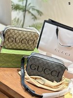 Gucci Camera Bags Crossbody & Shoulder Bags Black Grey Men Canvas Cowhide