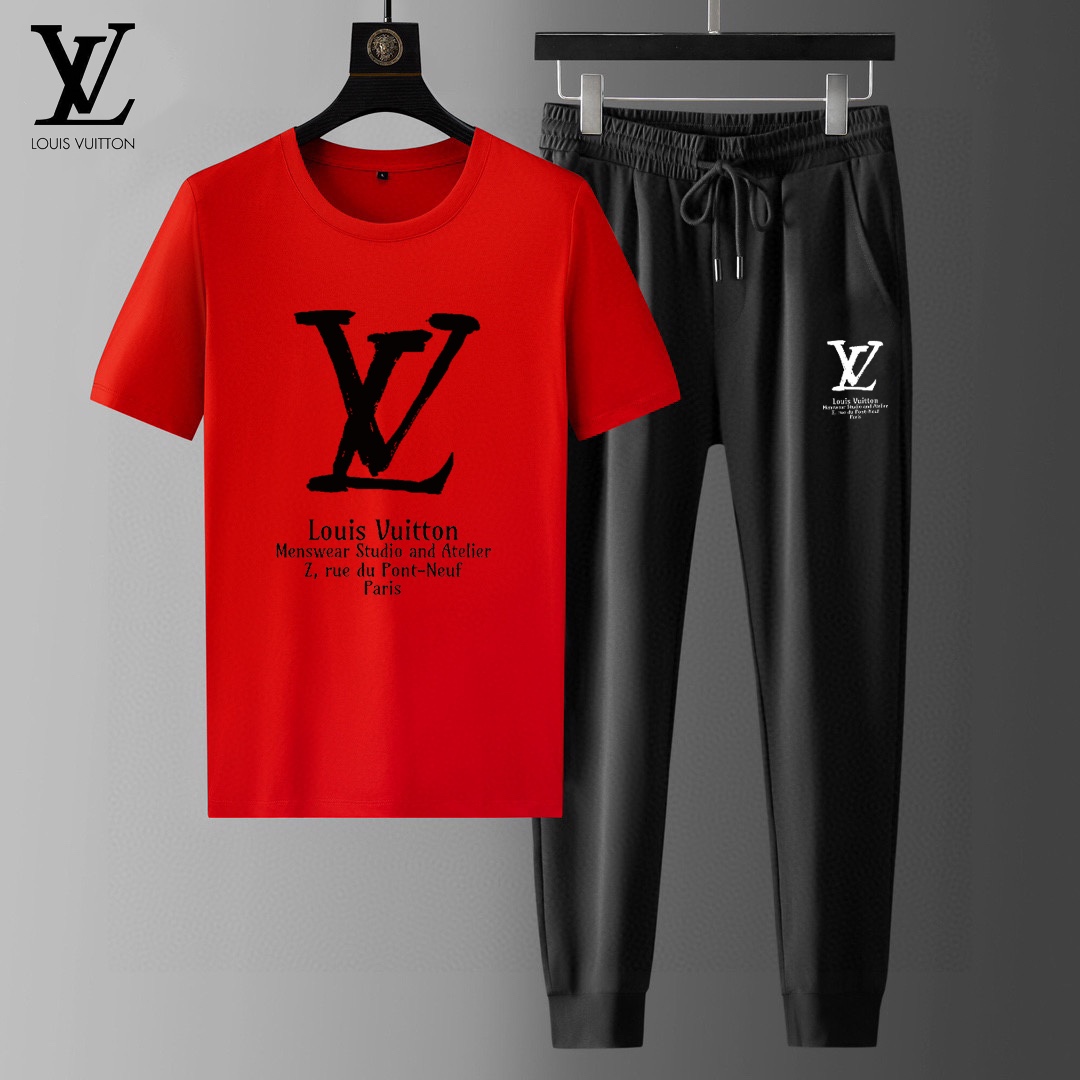 Louis Vuitton Vêtements T-Shirt Tenues Deux Pièces & Ensembles Assortis Manches courtes