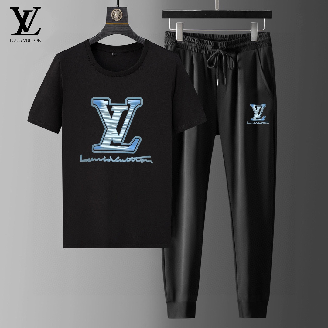 Louis Vuitton Vêtements T-Shirt Tenues Deux Pièces & Ensembles Assortis Manches courtes