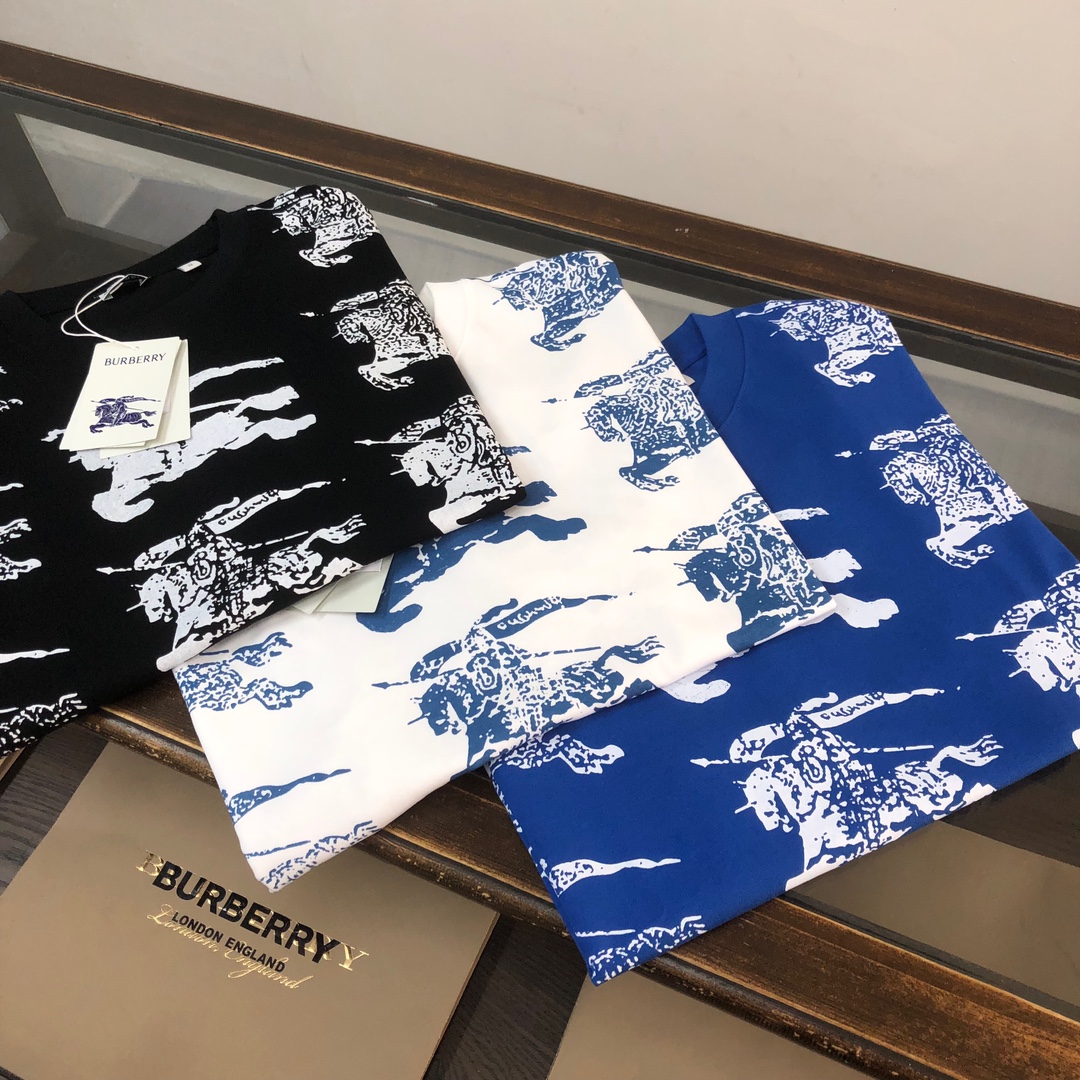 BUR*BERRY Burberry Pablo BBR 2024 T-Shirt Collection: Comfortable, Stylish, and Inspired by Battle Horses - 图片 2