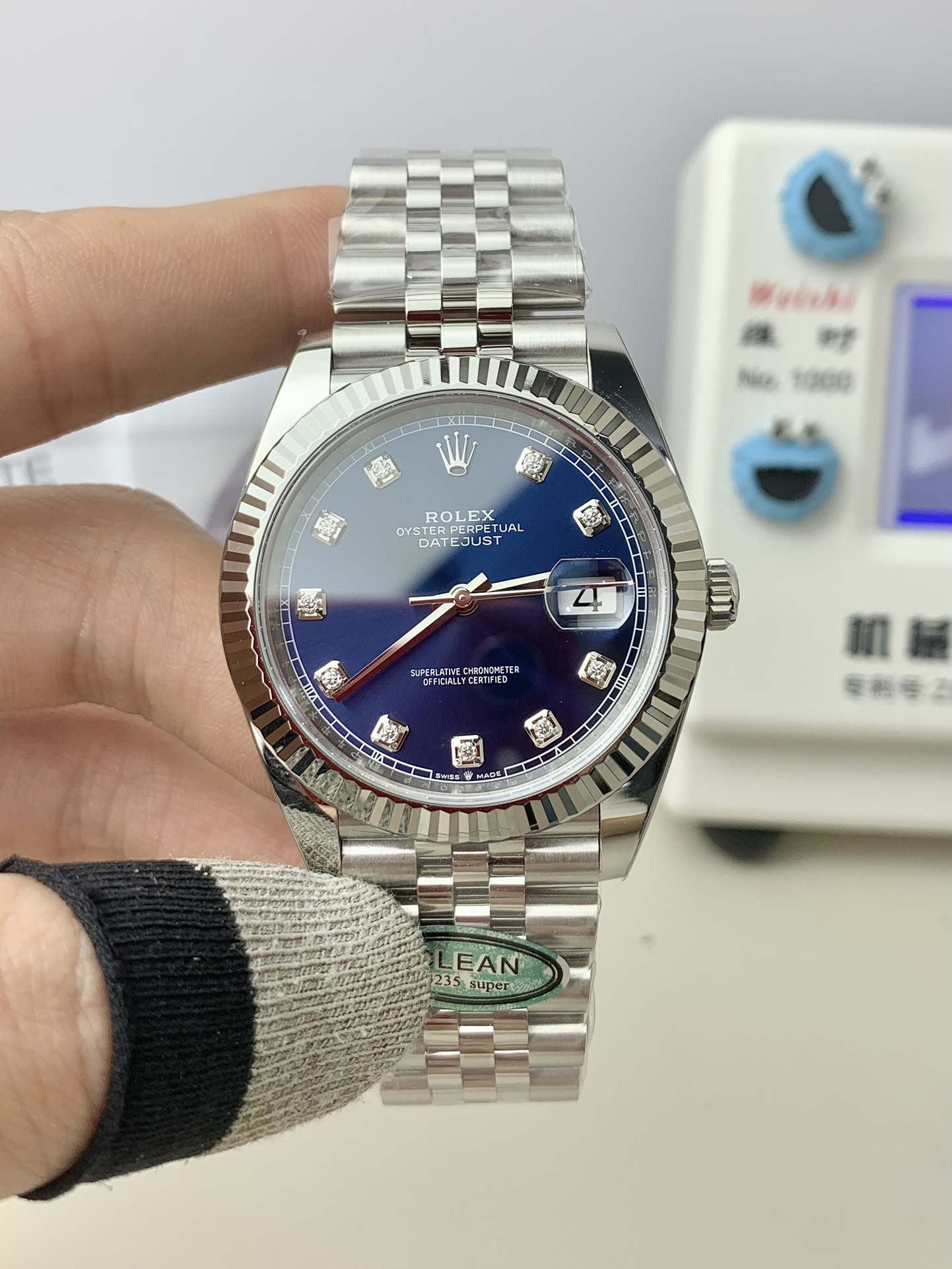 NO:384656,Clean Blue Log Diamond Nails 41mm movement!  Nothing available recently Choose vs.19860909Clean 蓝日志钻钉 41mm 机芯！近期无货 选vs,,Watch