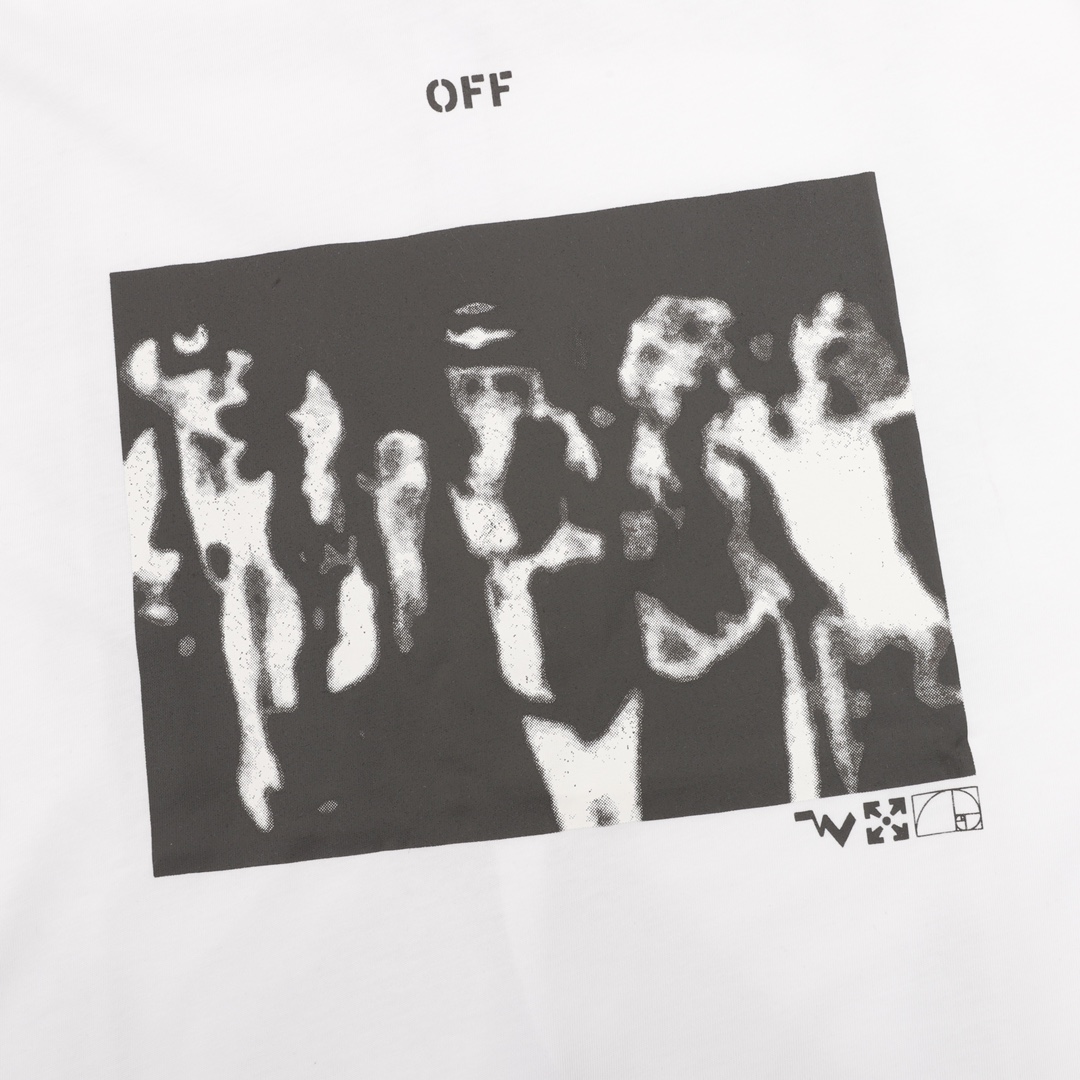 OFF WHITE C/O VIRGIL 水墨箭头印花短袖T恤