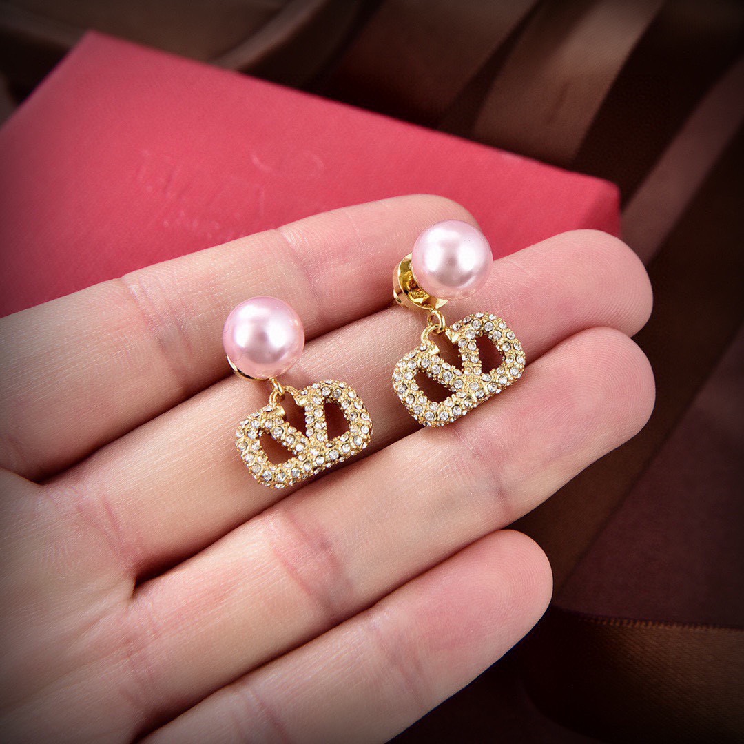 Valentino 1:1
 Jewelry Earring Gold Fashion