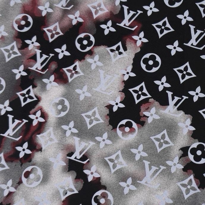 路易威登/Louis Vuitton 春夏新款高端品质 满印字母logo圆领短袖T恤