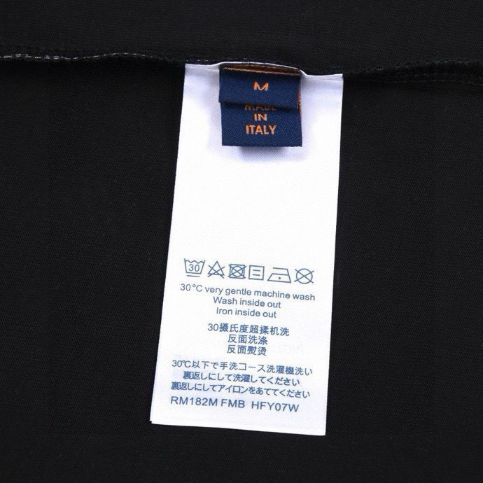 路易威登/Louis Vuitton 春夏新款高端品质 满印字母logo圆领短袖T恤