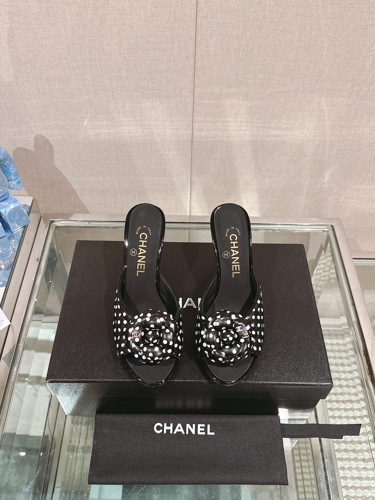Chanel Chaussures Escarpins À Talons Hauts Pantoufles Couleur rose Genuine Leather Peau de mouton Collection printemps – été
