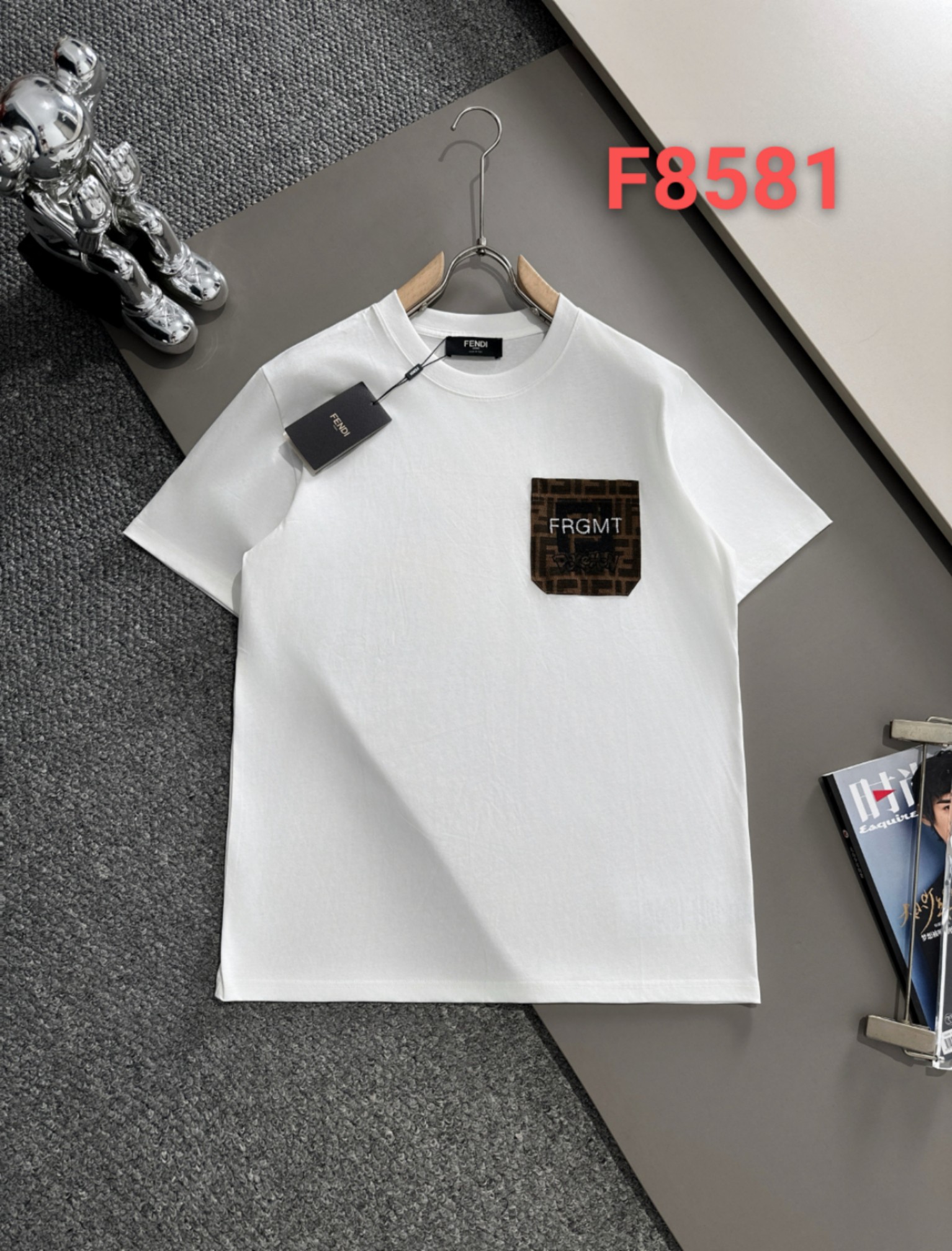 Fendi 24ss nueva colección de primavera/verano de alta versión, bolsillo bordado, edición limitada del año del dragón, …