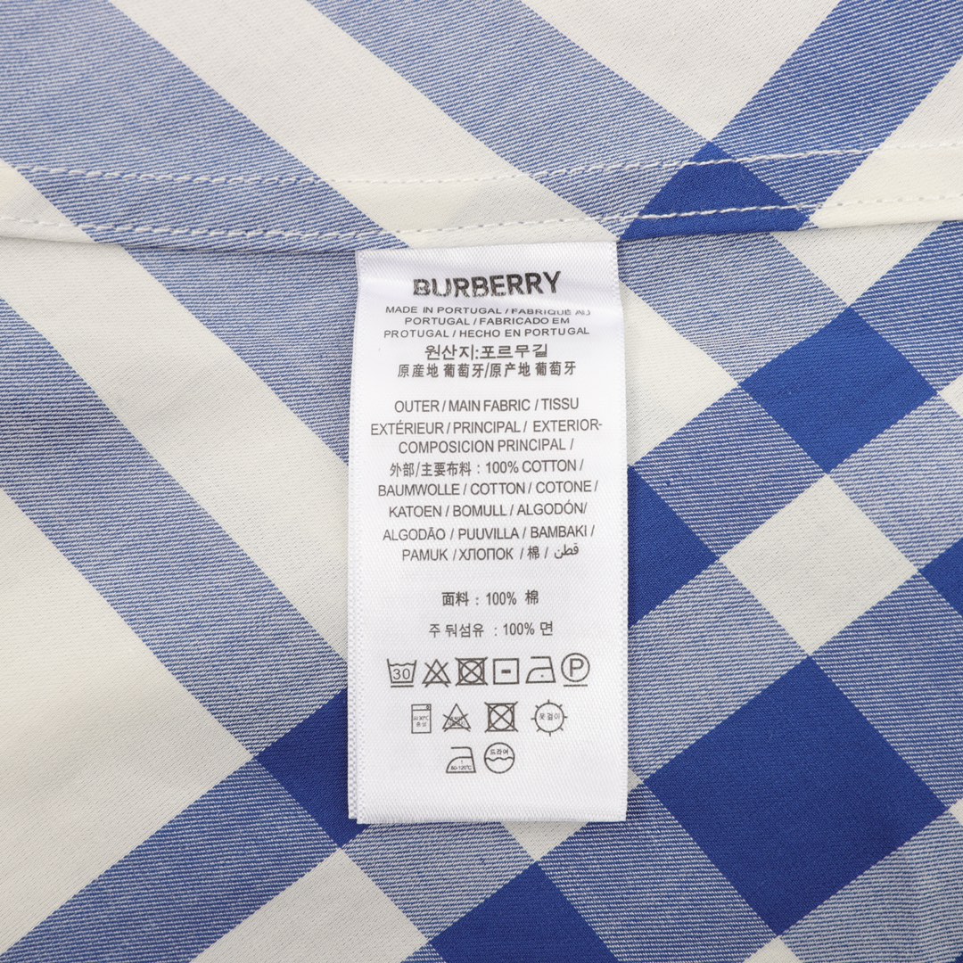 Burberry/巴宝莉 大格纹棉质长袖衬衫