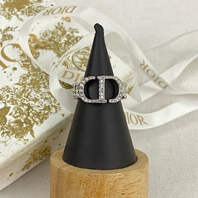Dior Sieraden Ringen Platina Wit Weven