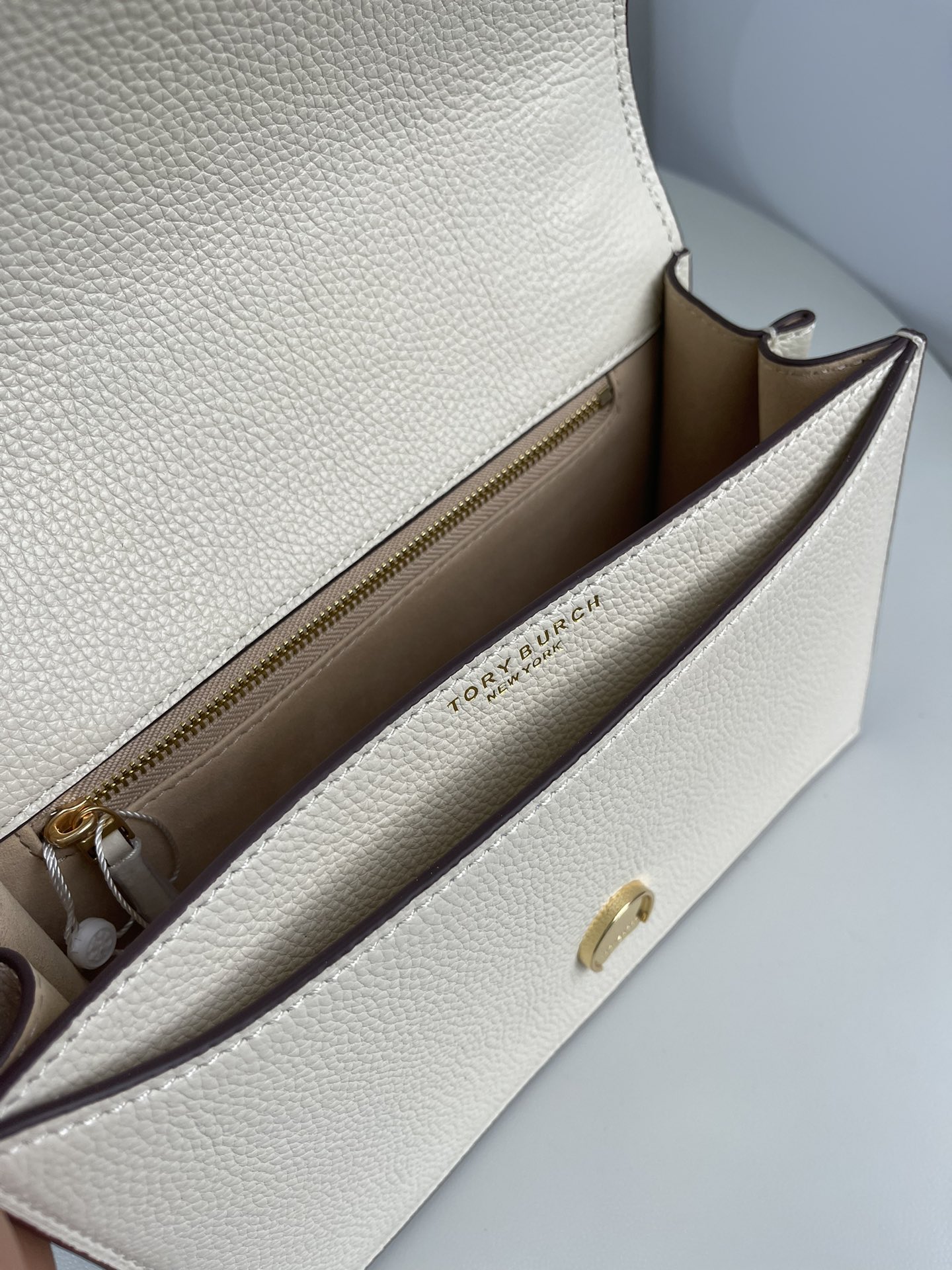 Tory Burch TB 款新版 Miller风琴包 翻盖荔枝纹牛皮单肩斜挎包 荔枝纹牛皮 皮质更耐用耐磨耐造