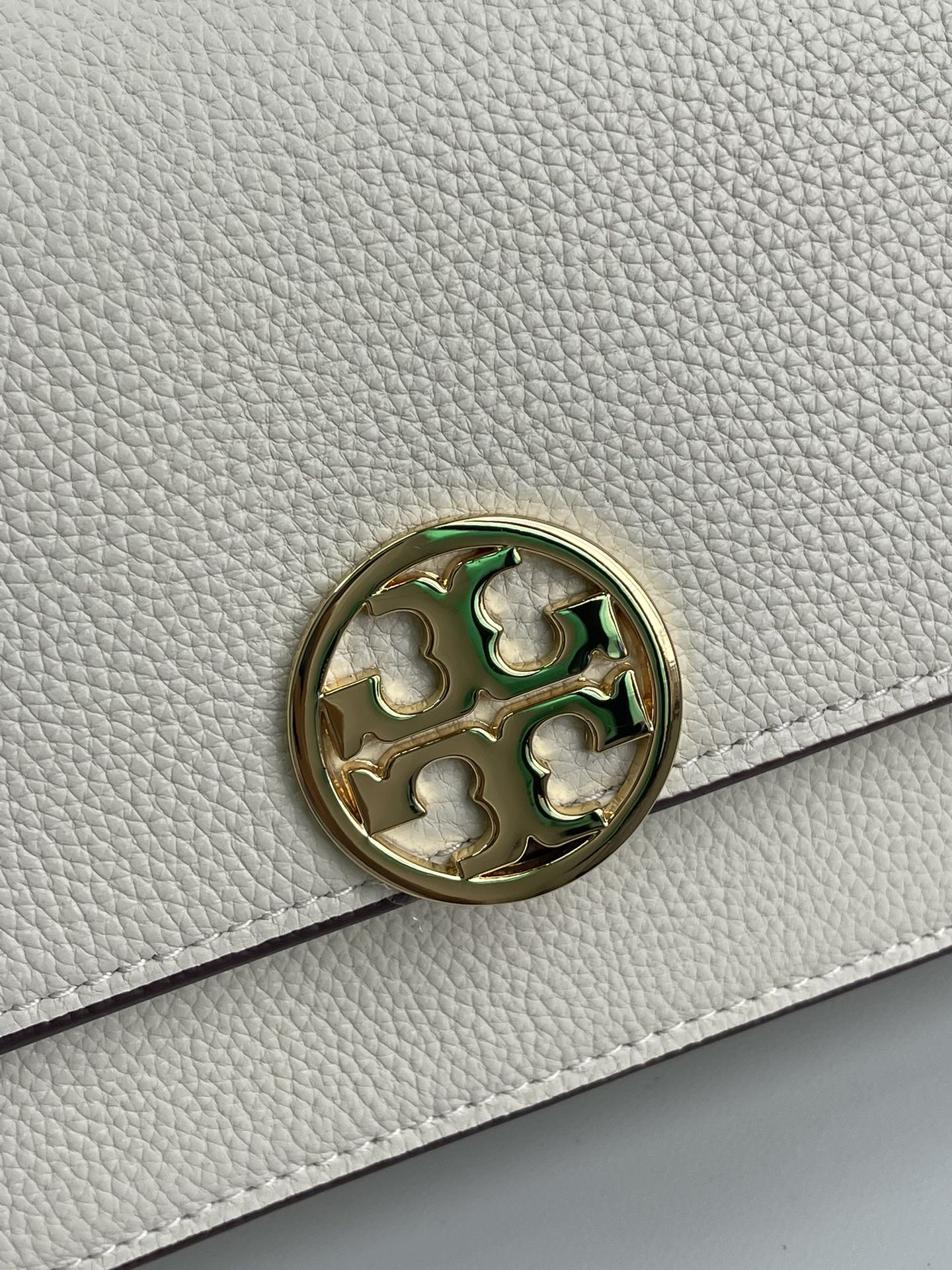 Tory Burch TB 款新版 Miller风琴包 翻盖荔枝纹牛皮单肩斜挎包 荔枝纹牛皮 皮质更耐用耐磨耐造