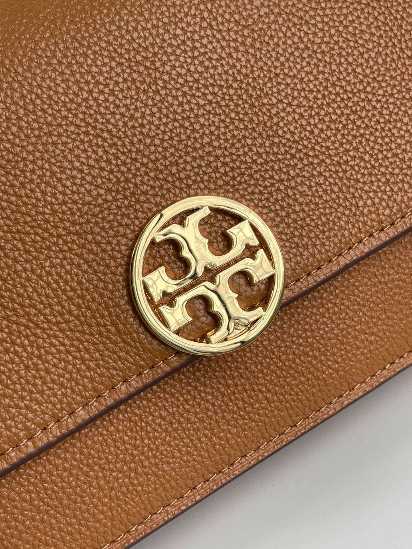 Tory Burch TB 款新版 Miller风琴包 翻盖荔枝纹牛皮单肩斜挎包 荔枝纹牛皮 皮质更耐用耐磨耐造