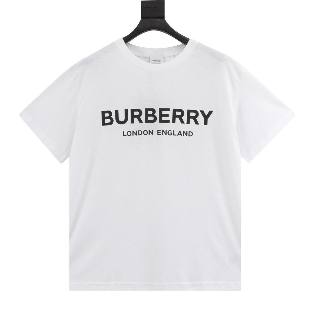 Burberry/巴宝莉 经典双排字母印花短袖T恤