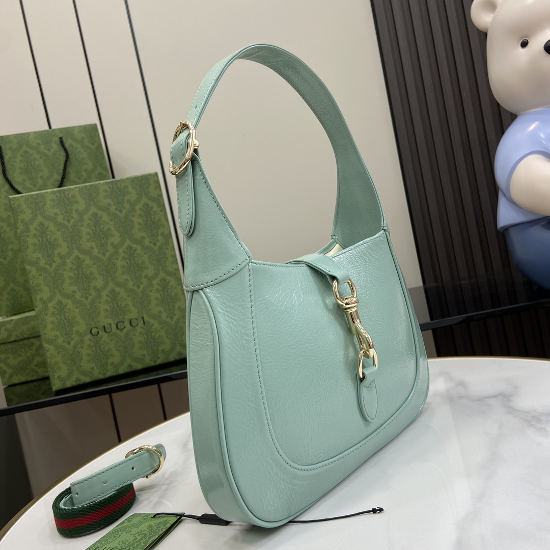 Gucci 漆皮 Jackie系列小号肩背包
