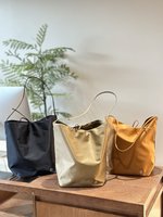 The Row Bucket Bags Tote Bags White Canvas Nylon