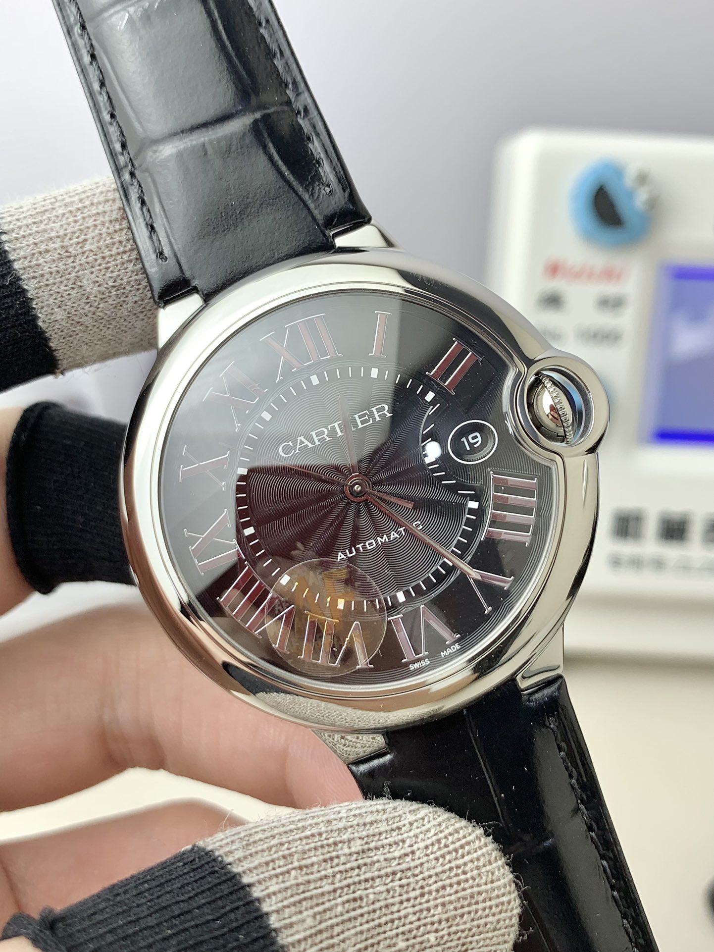 Cartier 卡地亚蓝气球黑盘 42mm