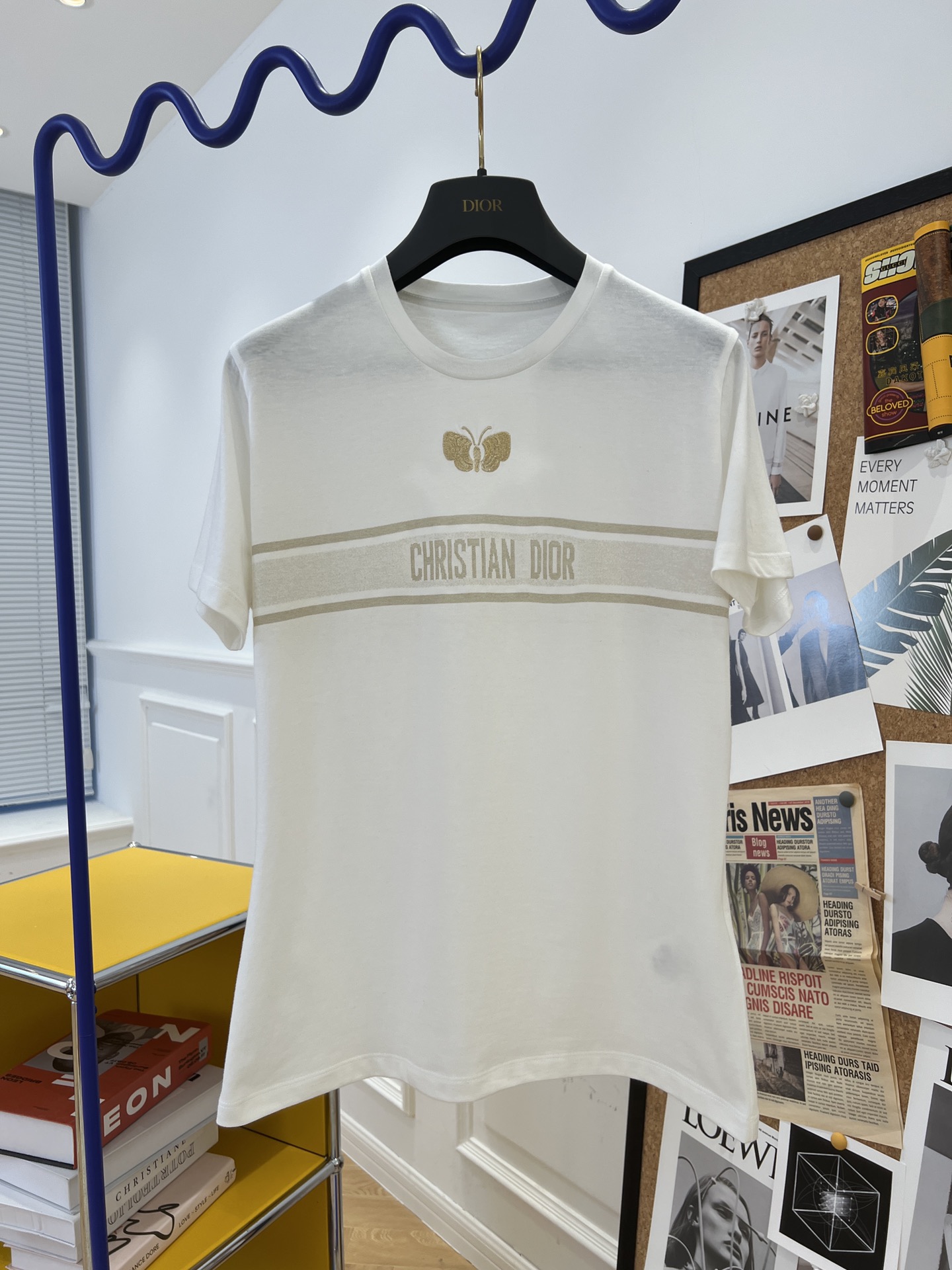 Dior Abbigliamento T-Shirt Oro Bianco Cotone Lavorazione a maglia Pantaloni da tuta