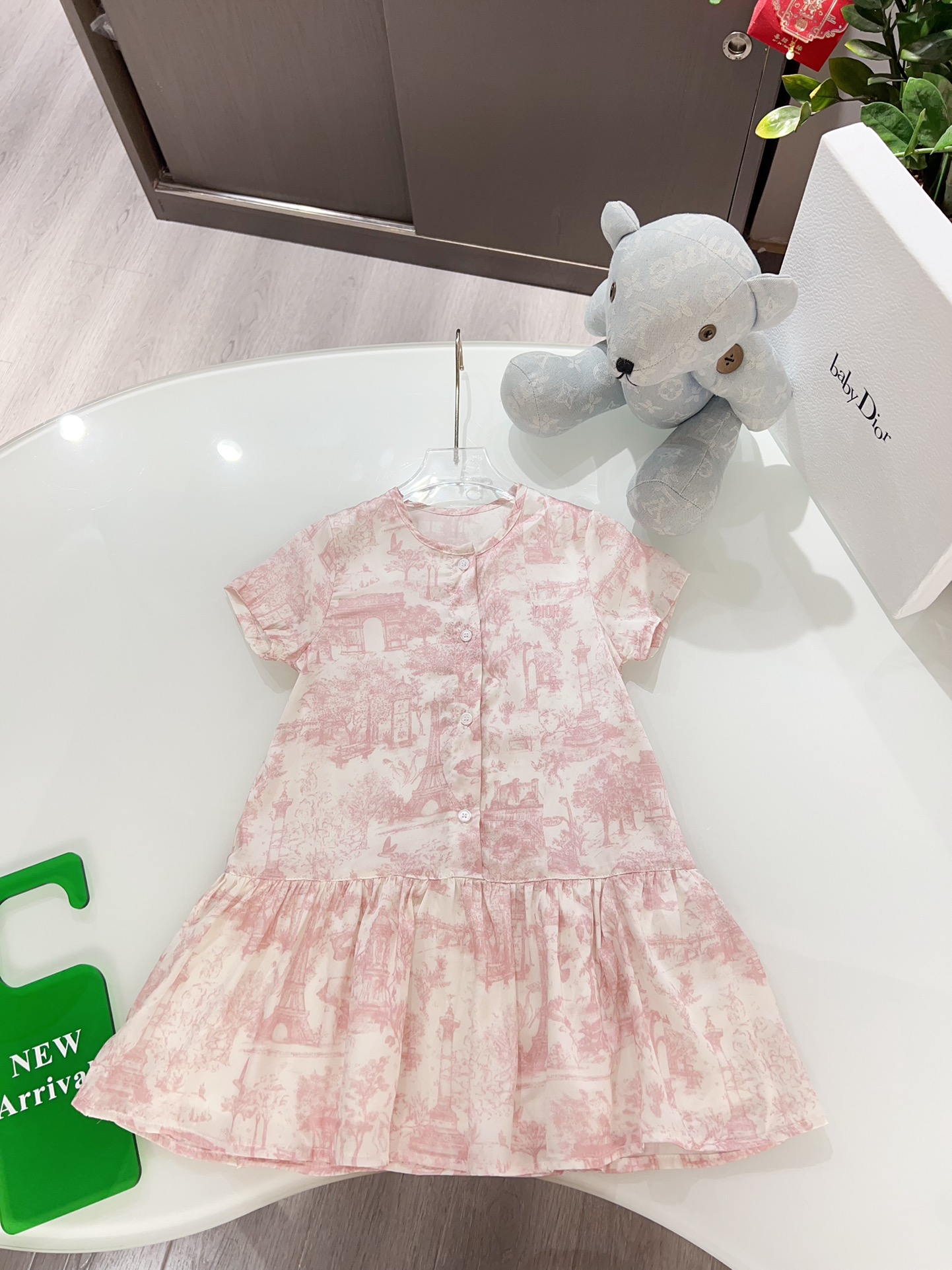 Dior Clothing Dresses Light Pink Embroidery Fashion