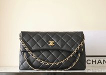 Chanel Crossbody & Shoulder Bags Black Gold Hardware Lambskin Sheepskin Spring/Summer Collection Vintage