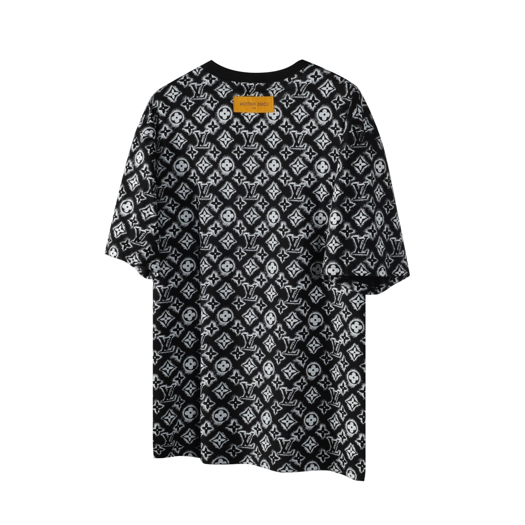 Louis Vuitton LV/路易威登 满印老花印花短袖