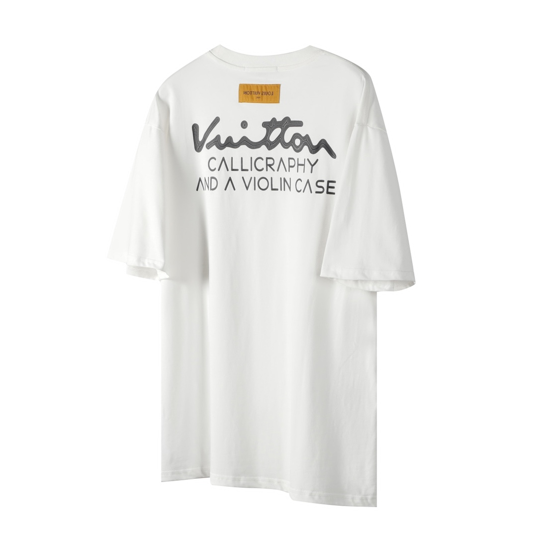 Louis Vuitton LV/路易威登 刺绣logo胶浆印花短袖T恤