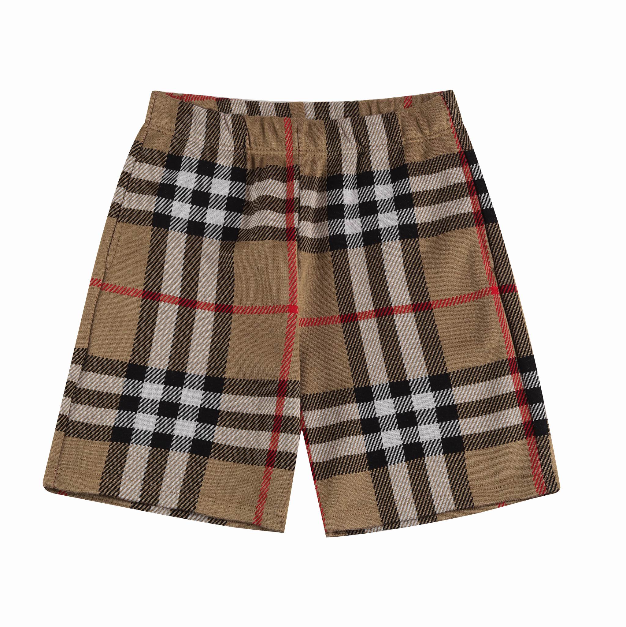BBR Burberry* 2023SS pantalones cortos nuevos de primavera/verano. Tejido clásico de cuadros jacquard de algodón puro t…