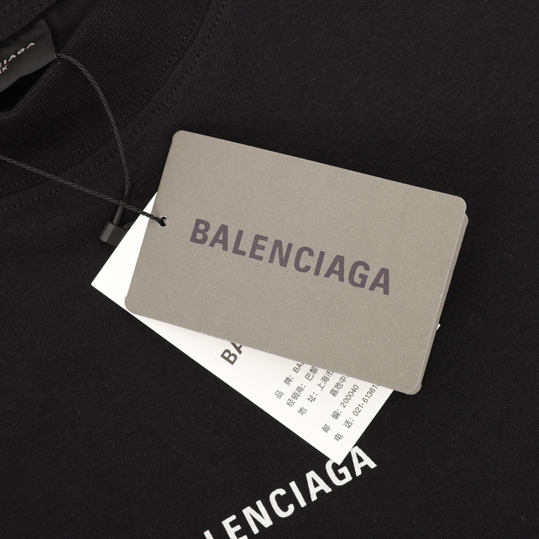 balenciaga巴黎世家 前后字母印花短袖