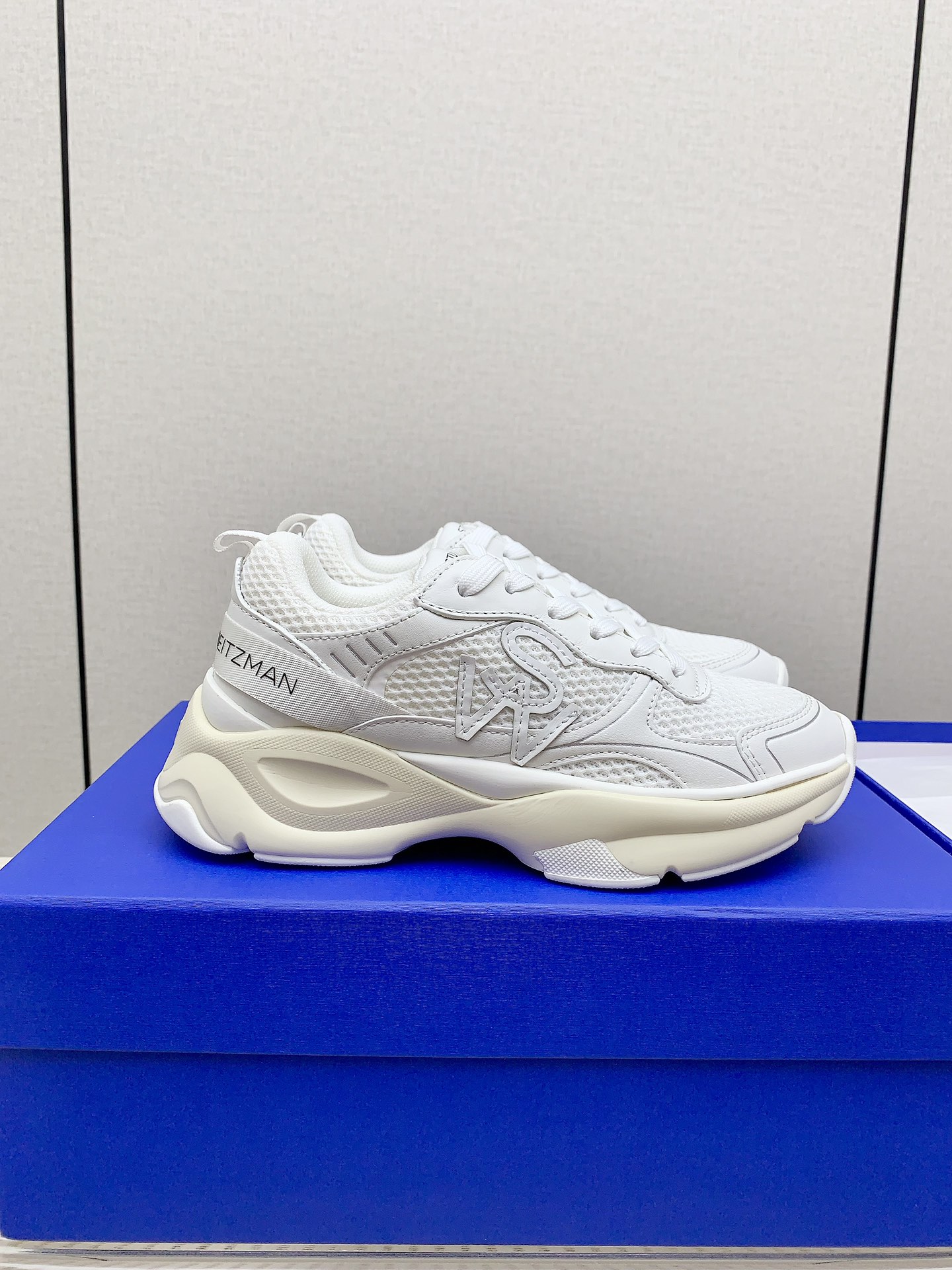 Stuart Weitzman Steinman SW Trainer Belt Sneakers: Fashionable and Functional High-Top Shoes - 图片 5