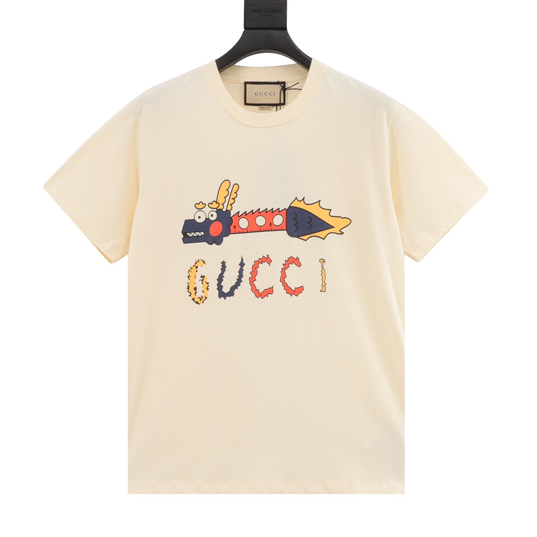 GUCCI/古驰 龙年系列印花圆领短袖