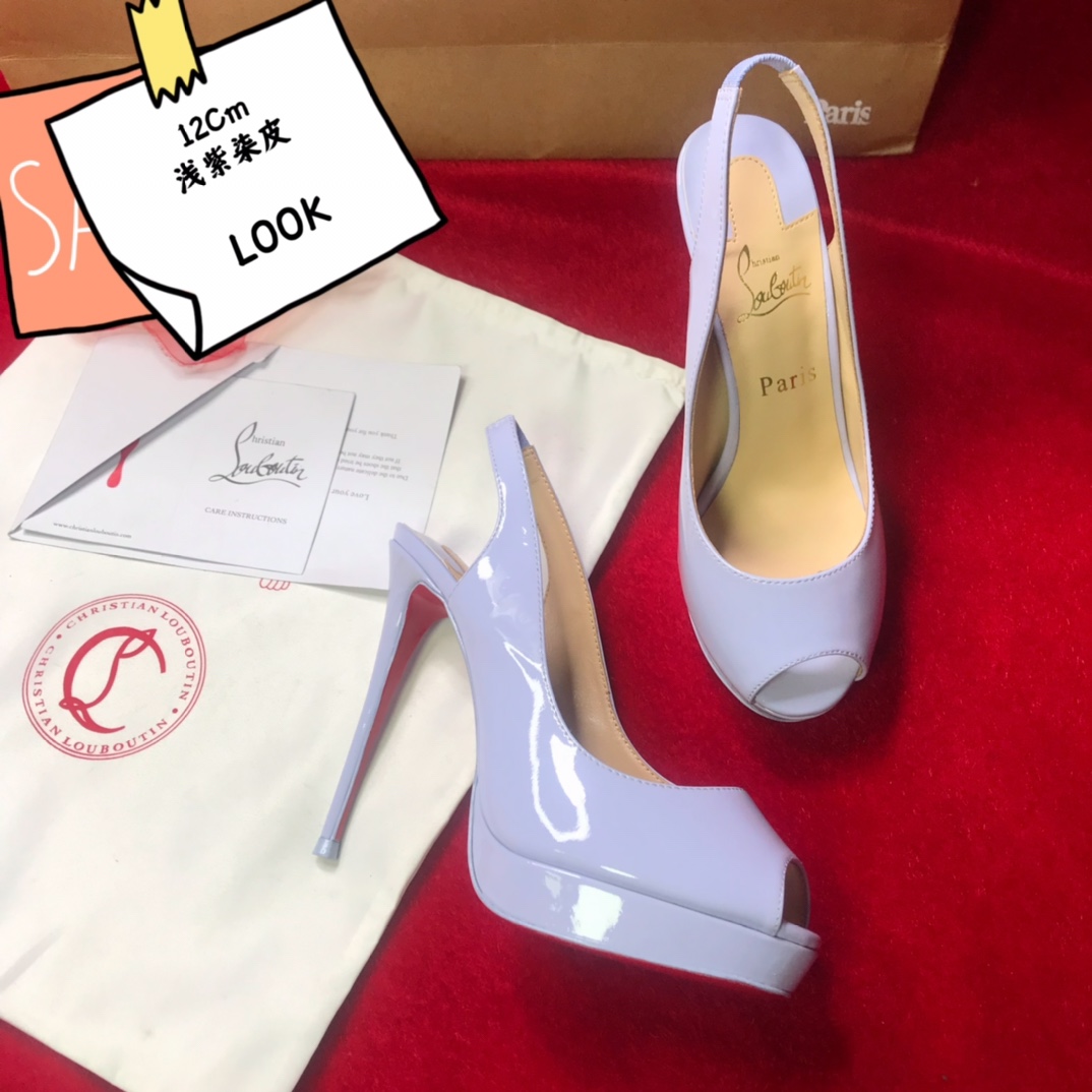 NO:100145,High-end customization, water platform classic model H12Cm.  Water table 2Cm size 34-42, customized version, no return or exchange 16020-, light purple qi skin. Back empty outer water table. Official website synchronization Standard European code Reference:16020- Color:purple Material:patent leather Lining:red goat leather Heel height:12Cm Platforms:2Cm Sole:leather sole Size:EUR 34-42 (US 4-11):,,christian louboutin,tom ford19860909高端订制 水台精典款 H12Cm．水台2Cm尺码34-42码,订制款,不退不换16020-,浅紫柒皮.后空外水台.官网同步 标准欧码 Reference:16020- Color:purple Material:patent leather Lining:red goat leather Heel heigh:12Cm Platforms:2Cm Sole:leather sole Size:EUR 34－42（US 4一11) :,,christian louboutin,tom ford,Women's Shoes