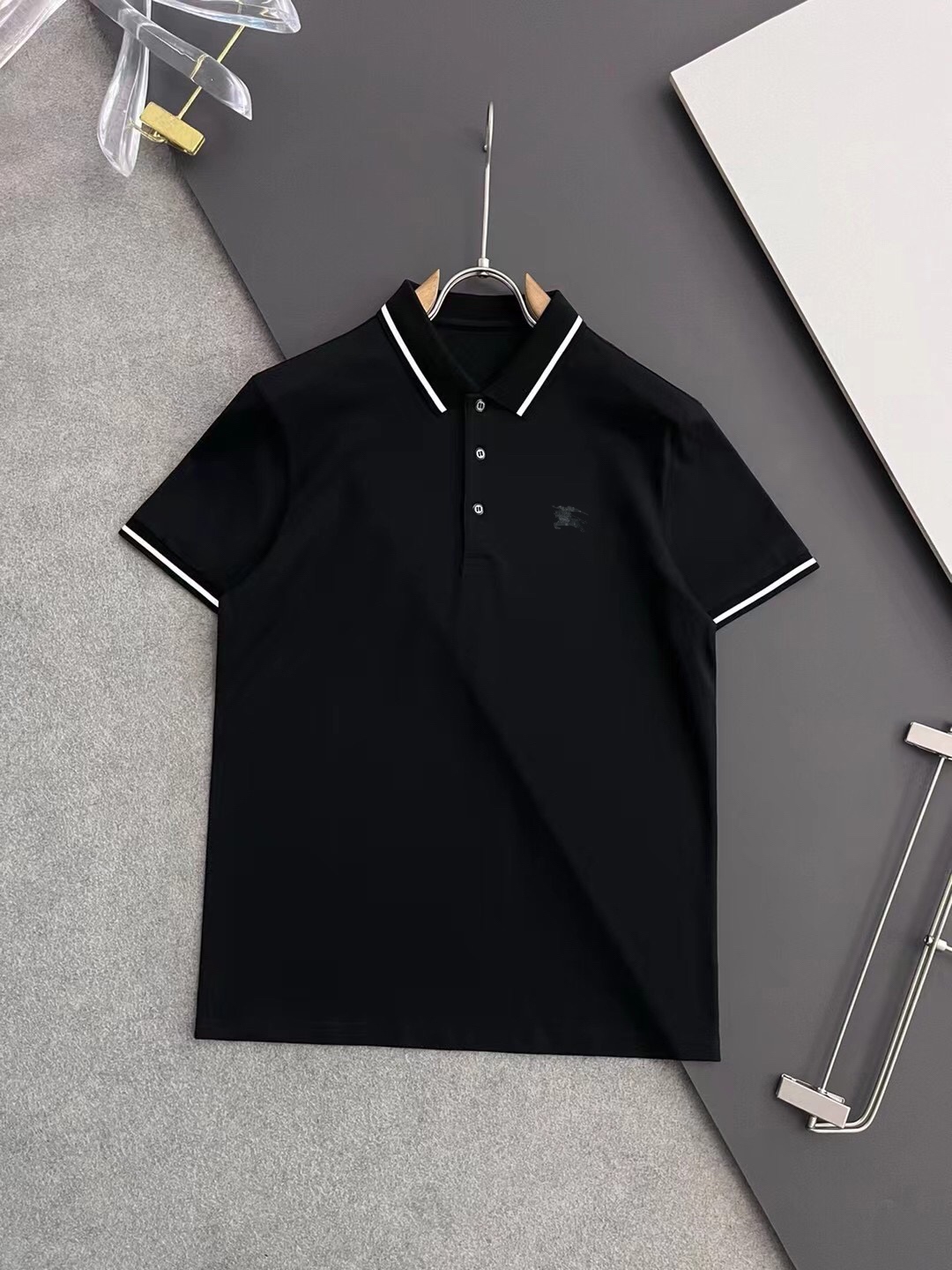 Burberry Kleidung Polo T-Shirt Männer Baumwolle Frühling/Sommer Kollektion Fashion Kurzarm