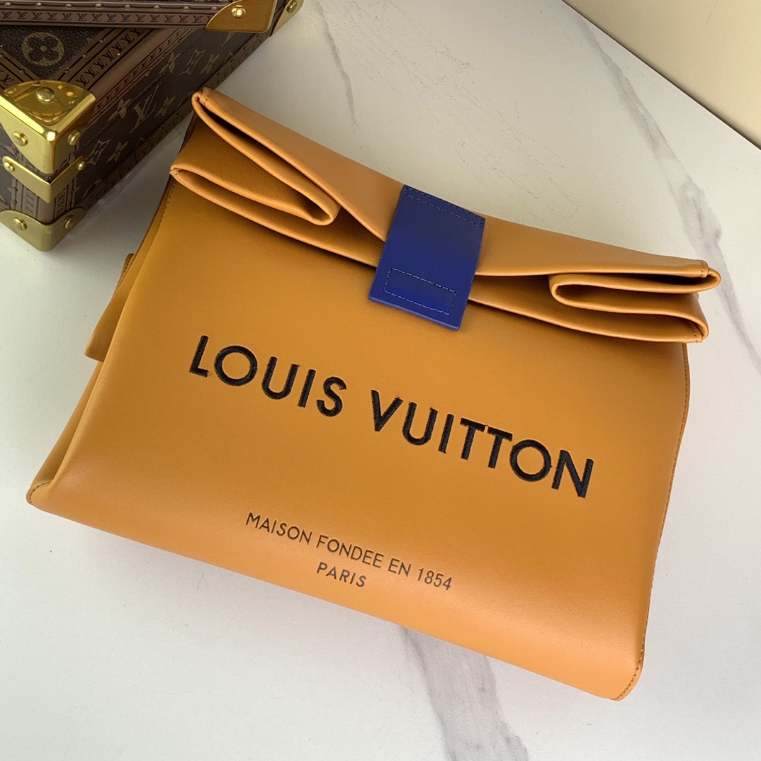 Louis Vuitton Lv Sandwich Bag Clutch Officially on sale M24578 Yellow