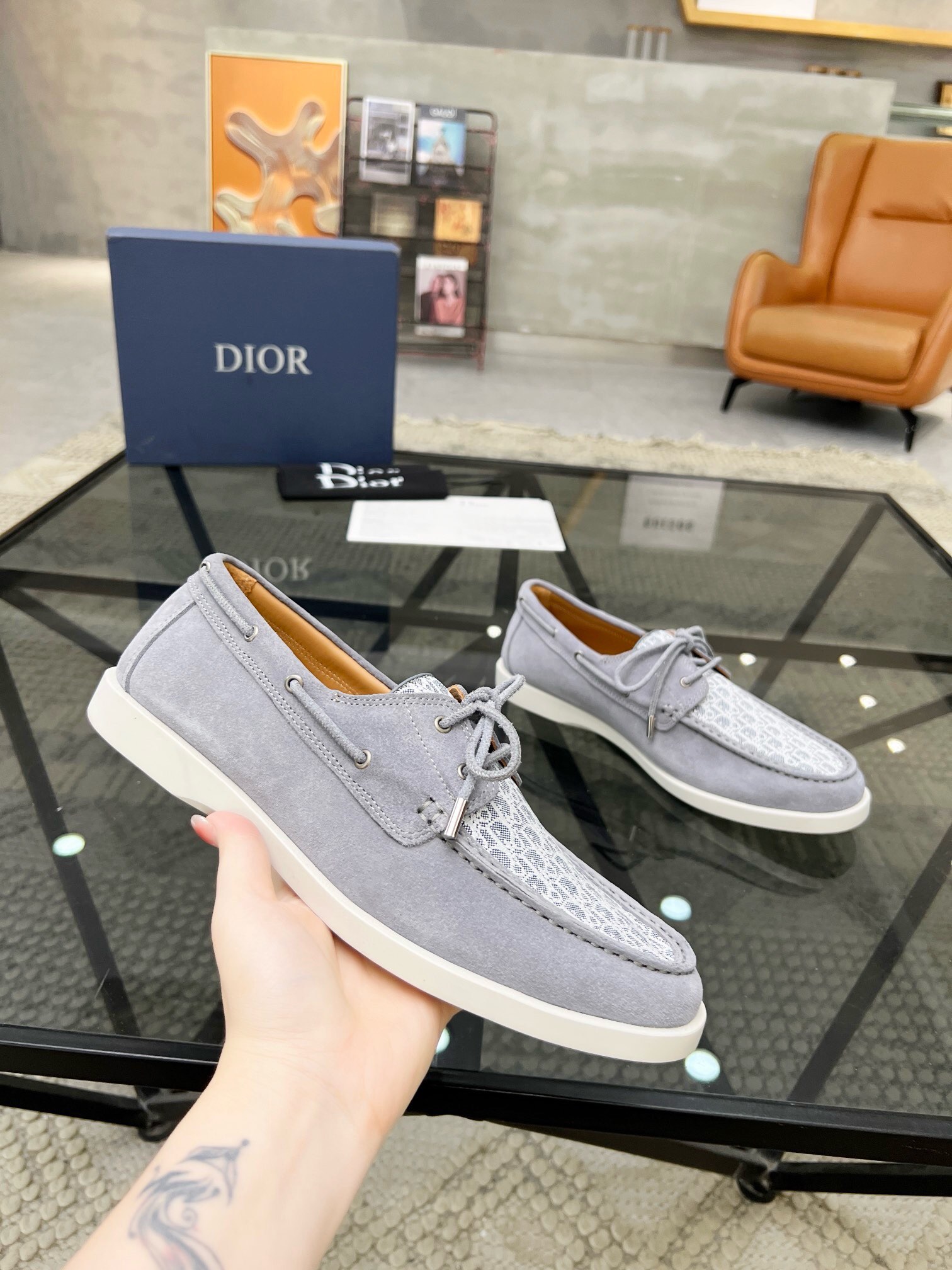 Dior Haute Couture Classic Luxury Leather Shoe Loafer Shoes Ref 4