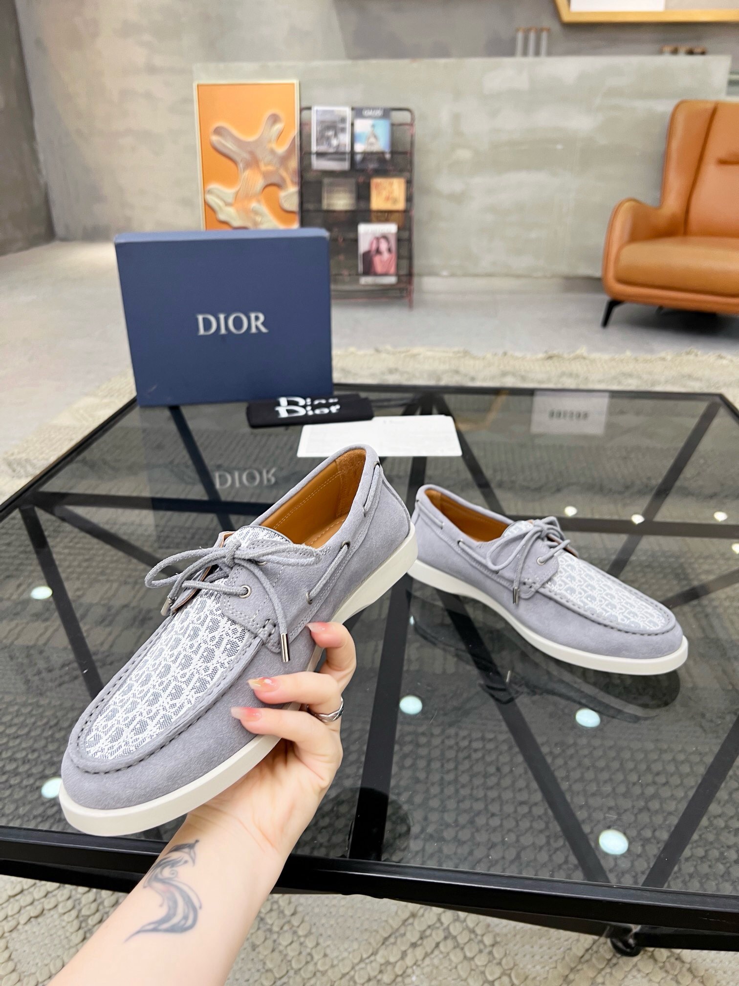 Dior Haute Couture Classic Luxury Leather Shoe Loafer Shoes Ref 5